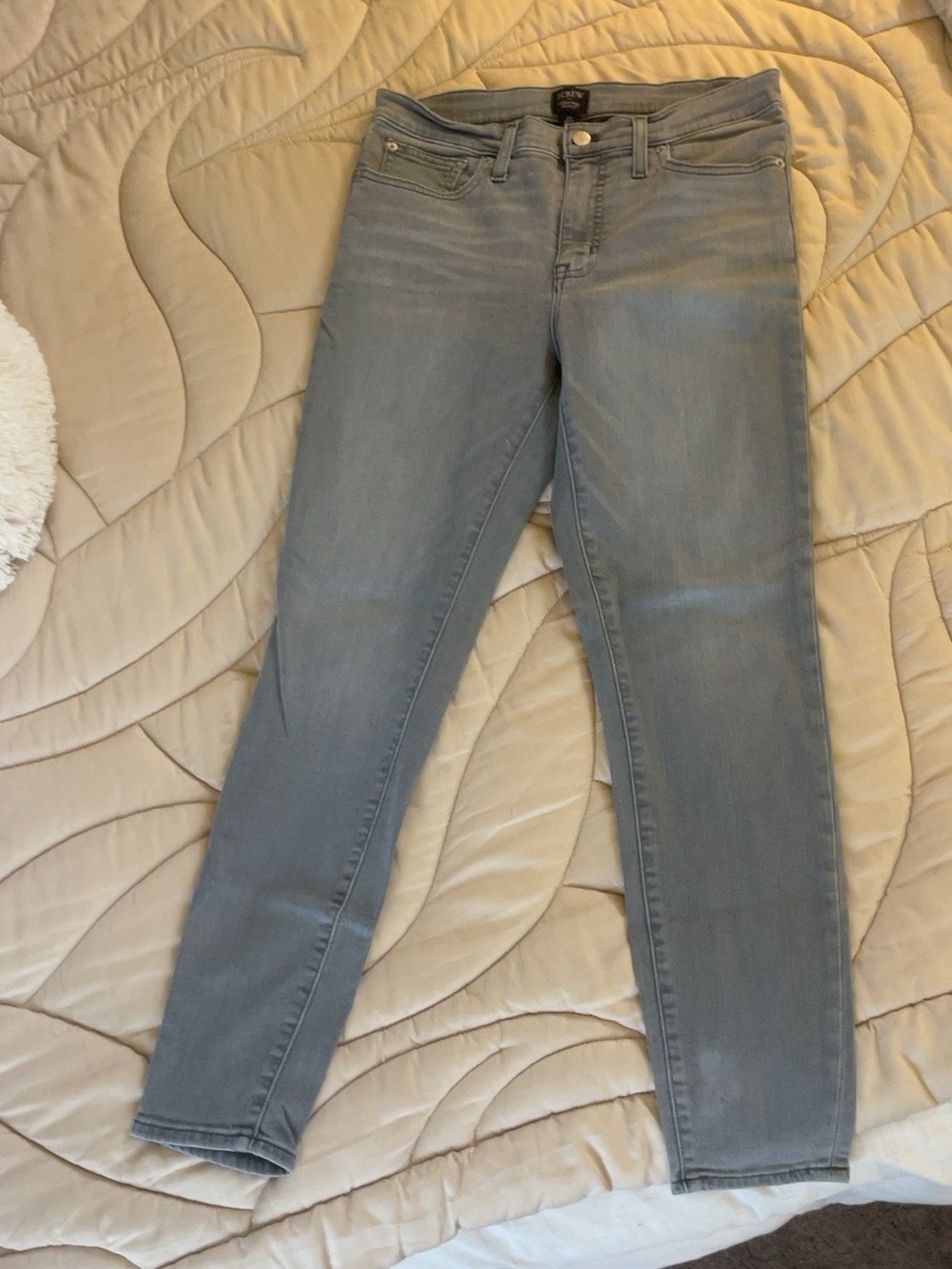 J. Crew Women's Light Grey Skinny Jeans